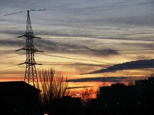 Madarak a naplementében