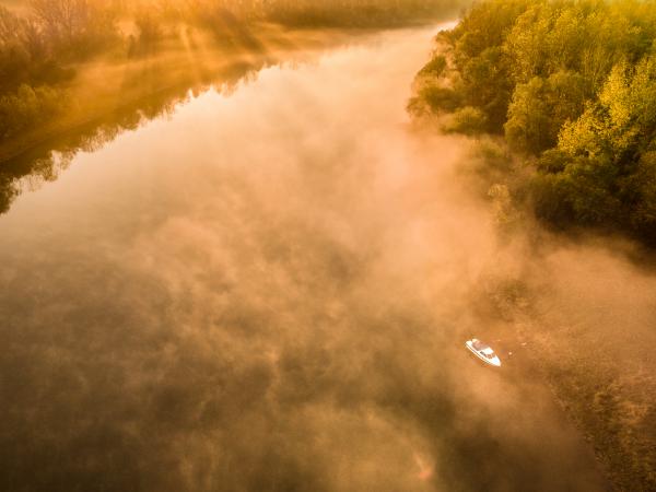 Csónak a Körös-torokban