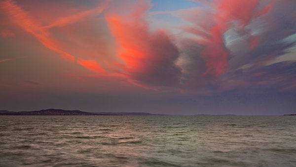 Balaton színei este