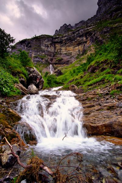 Water steps in Glarus Alps