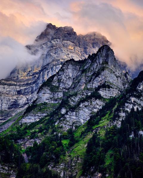 Majestic scenery of a momentary light on the etern