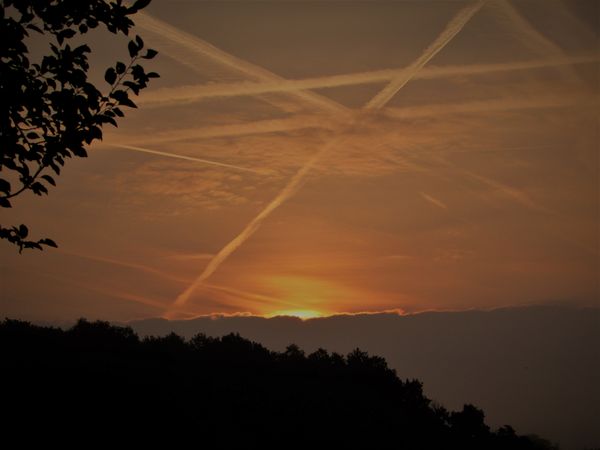 Naplemente csíkokkal 