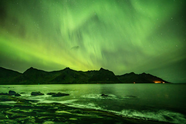 Zöldre festett táj