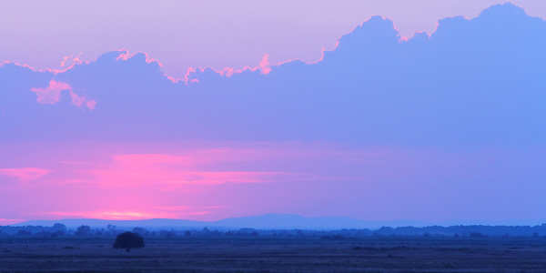 Naplemete a Hortobágyon