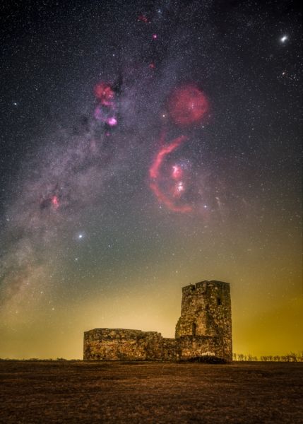 Delelő Orion az égen