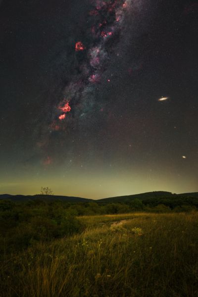 Fények a Börzsöny felett