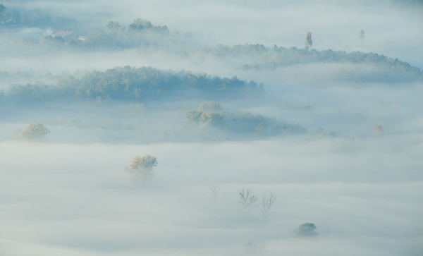 Ködtenger a Tapolcai-medencében